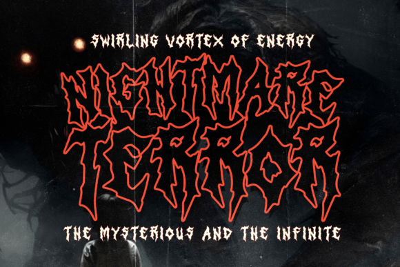 Infernal Chaos Font PNG with transparent background - Preview 5