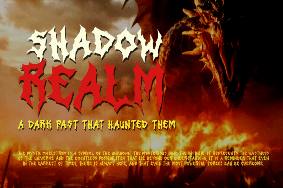 Infernal Chaos Font PNG with transparent background - Preview 6