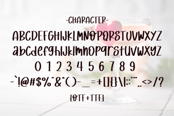 Loving Glances Font PNG with transparent background - Preview 2