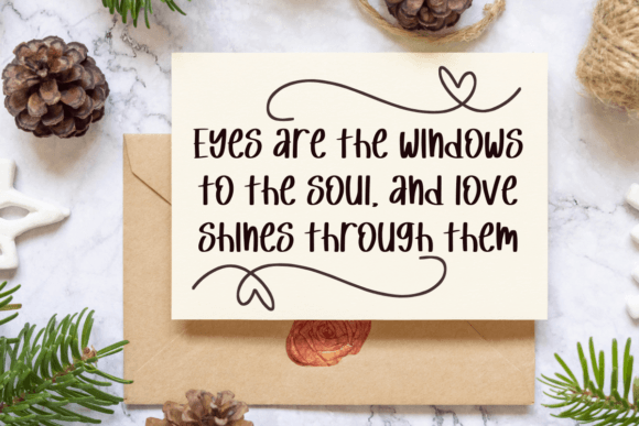 Loving Glances Font PNG with transparent background - Preview 3