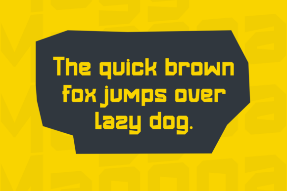 Maggoat Font PNG with transparent background - Preview 4