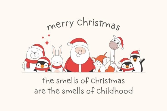 Merry Notes Font PNG with transparent background - Preview 2