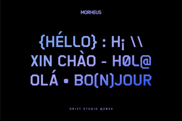 Morheus Font PNG with transparent background - Preview 1