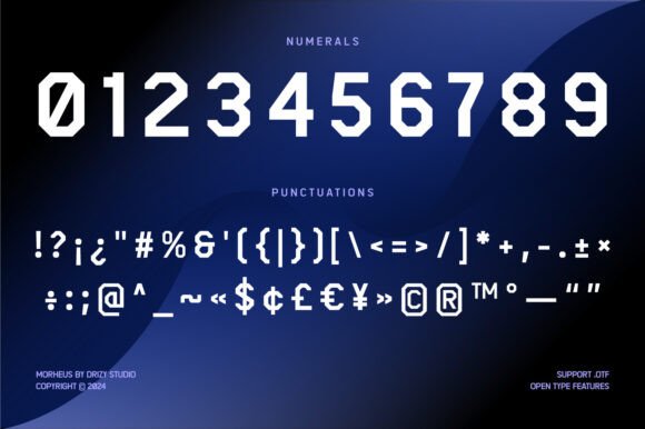 Morheus Font PNG with transparent background - Preview 4