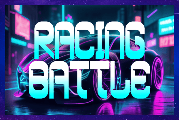 Power Strides Font PNG with transparent background - Preview 3