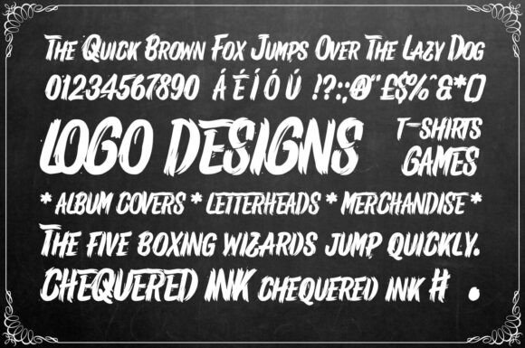 Shred Handed Font PNG with transparent background - Preview 1