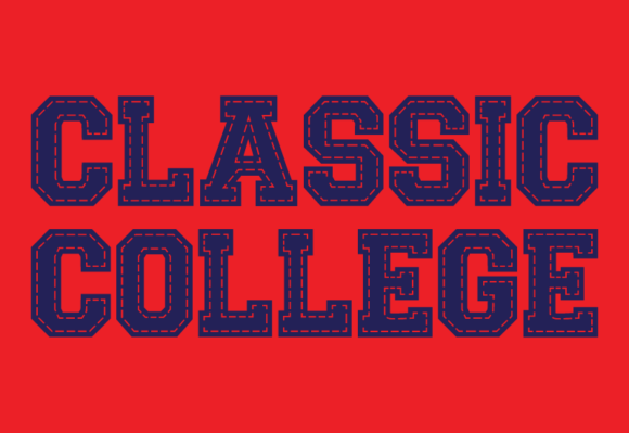 Classic College Font - Preview 1