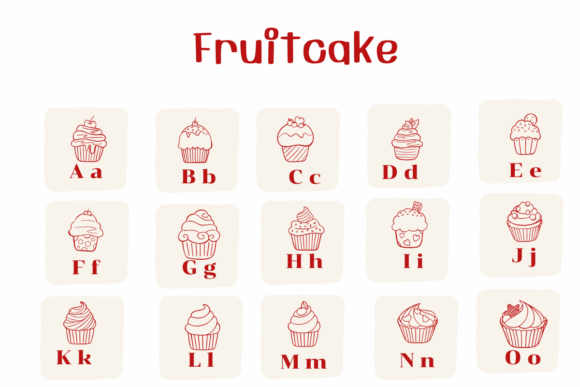 Fruit Cake Font - Preview 1
