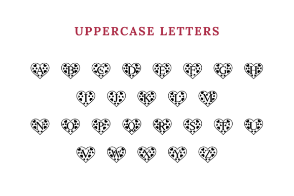Heart Letters Font - Preview 5