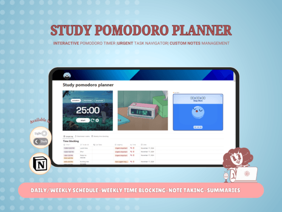 Study Pomodoro Planner (Update) - Digital