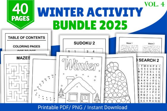 Winter Activity Book for Kids