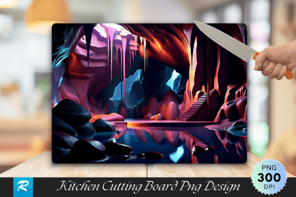 3d Cave Cutting Board Graphics