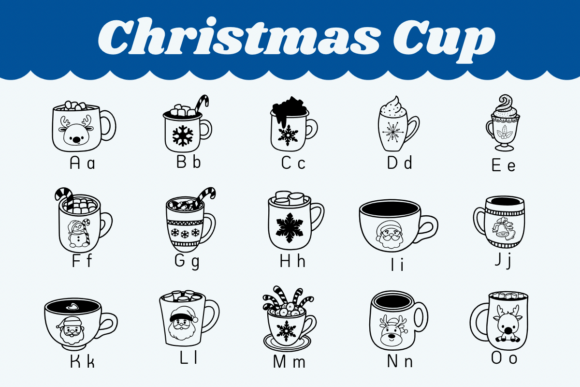 Christmas Cup Font - Preview 1