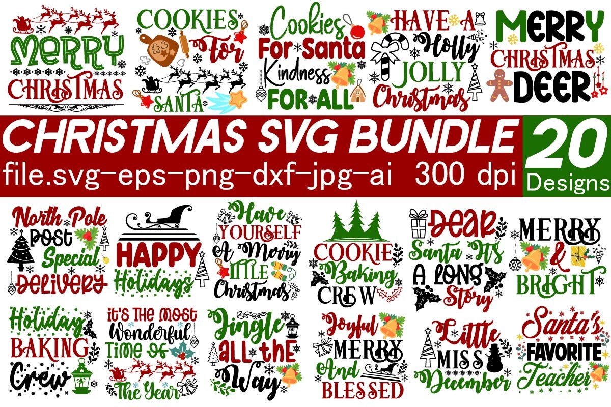 Christmas SVG Bundle Graphic by SimaCrafts · Creative Fabrica