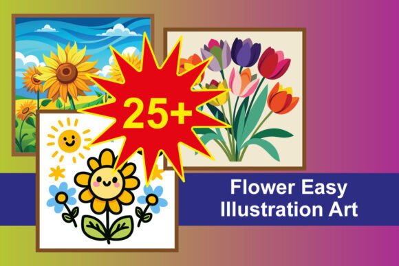 Flower Easy Illustration Art
