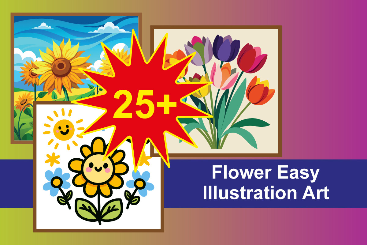 Flower Easy Illustration Art
