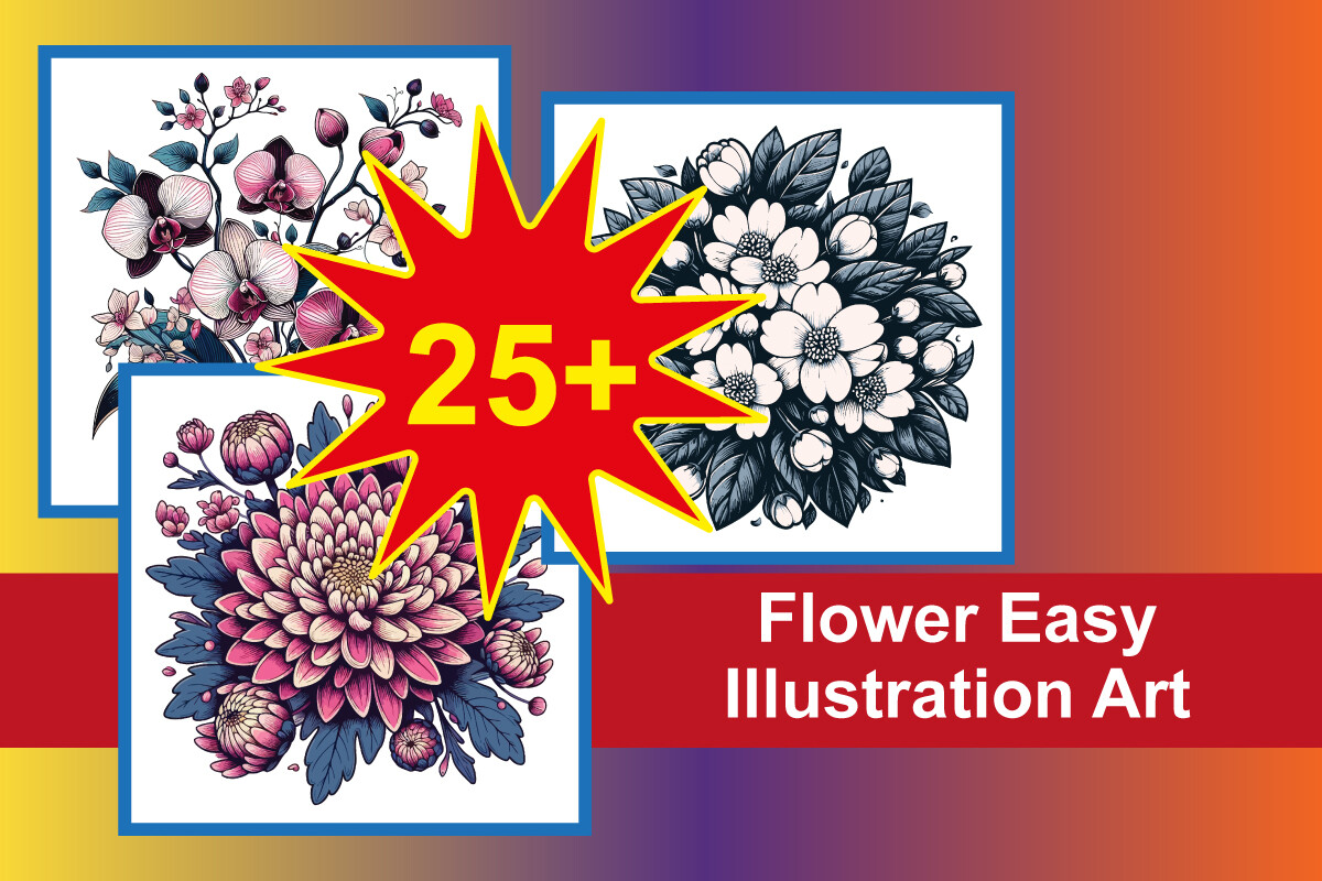 Flower Easy Illustration Art