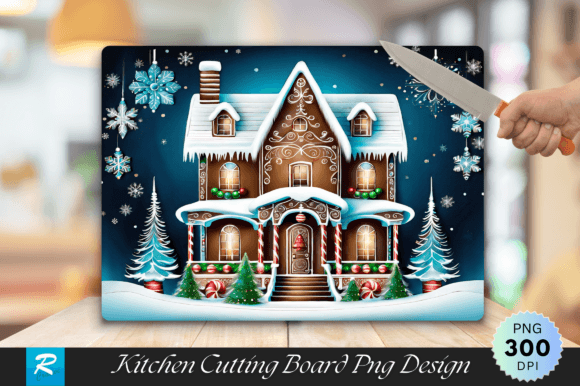 Gingerbread House Christmas Cutting Boar Graphics