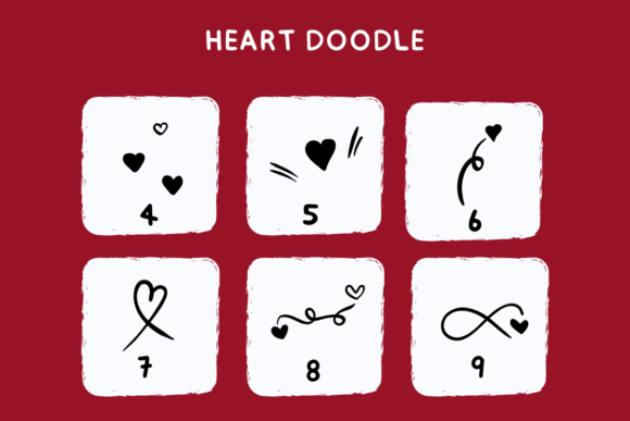 Heart Doodle Font - Preview 3