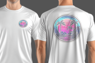 Retro Sunset Palm Tree Graphic by LuxXpression · Creative Fabrica