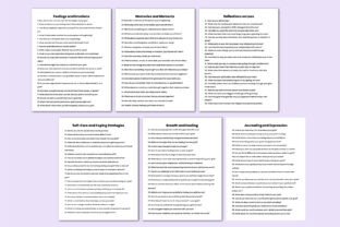 250+ Grief Journal Prompts for Canva Graphic by Shumaya · Creative Fabrica