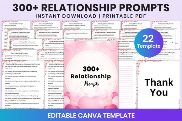 300+ Relationship Prompts for Canva Graphic by Shumaya · Creative Fabrica