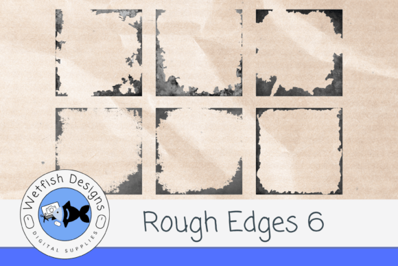 Texture On Edges 6 Distressed PNG Texture Edges (Set 6)) Graphic by Wetfish Designs ...