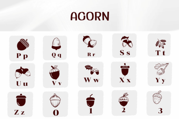 Acorn Font - Preview 2
