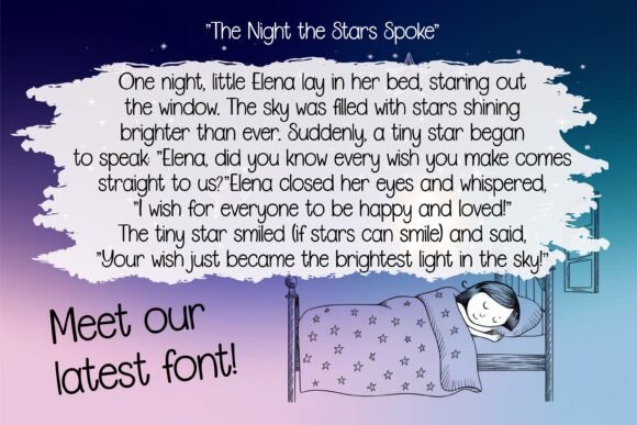 Adorable Stories Font - Preview 1
