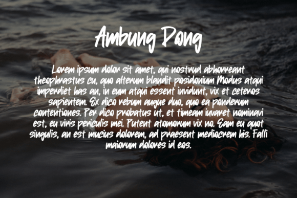 Ambung Dong Font - Preview 2