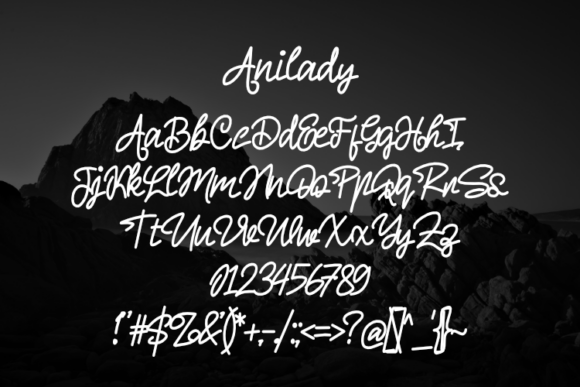 Anilady Font - Preview 1
