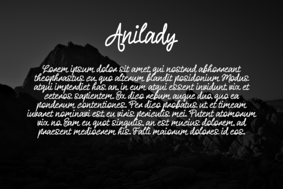 Anilady Font - Preview 2