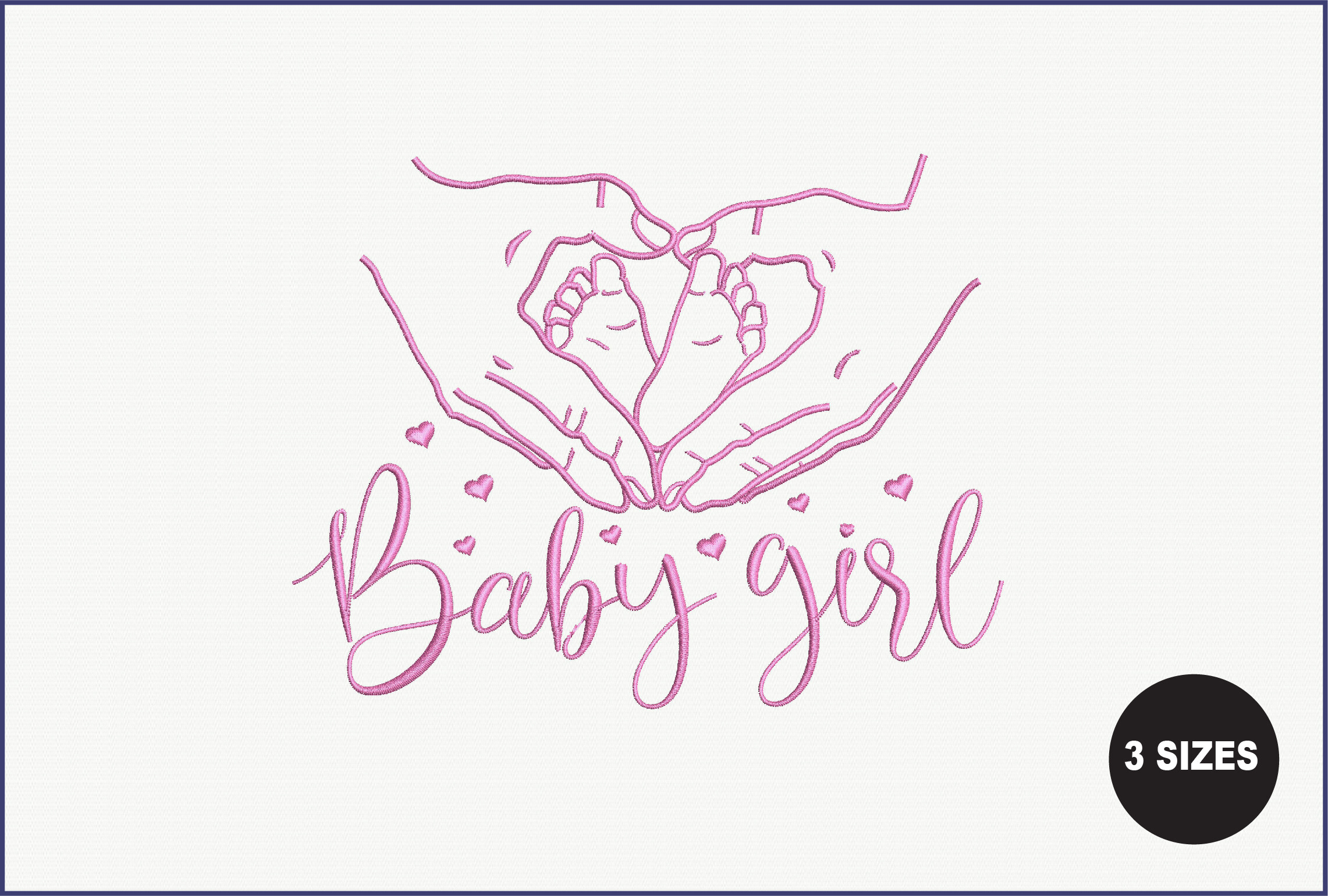 Baby Girl Embroidery Design