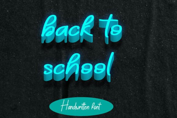 Back to School Font - Preview 2