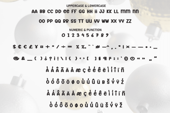 Balloons Christmas Font - Preview 6