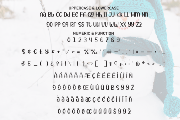 Beatiful Snowman Font - Preview 6