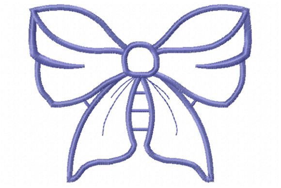 Bow Embroidery Design
