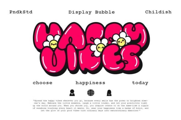 Bubbloony Font - Preview 1