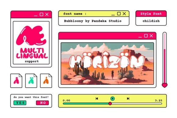 Bubbloony Font - Preview 2