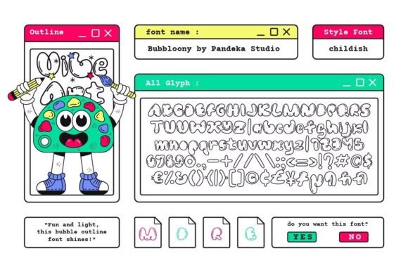 Bubbloony Font - Preview 5