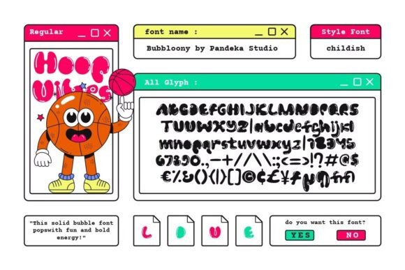 Bubbloony Font - Preview 6