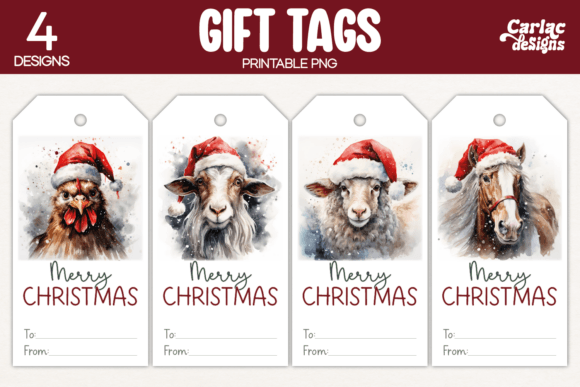 Christmas Gift Tags, Printable Tags