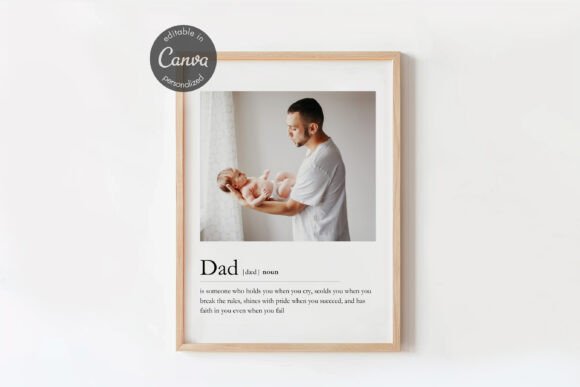 DAD Photo Collage Canva Template Edit