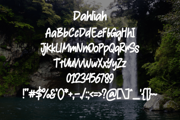 Dahliah Font - Preview 1