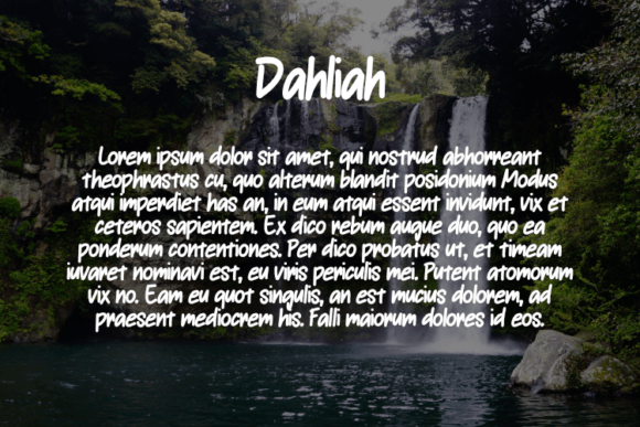 Dahliah Font - Preview 2
