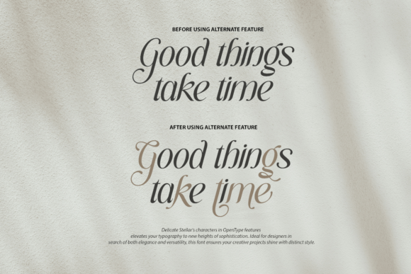 Delicate Stellar Font - Preview 3