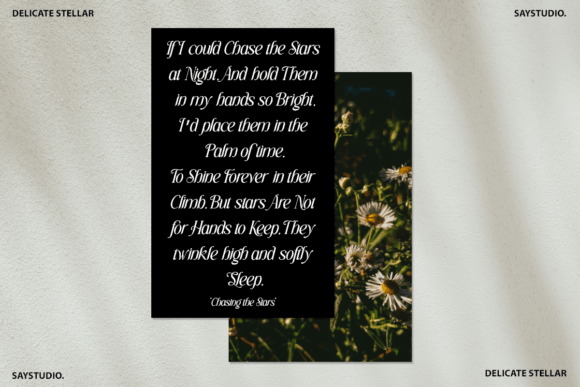 Delicate Stellar Font - Preview 4