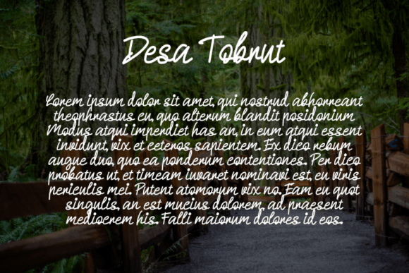 Desa Tobrut Font PNG with transparent background - Preview 2