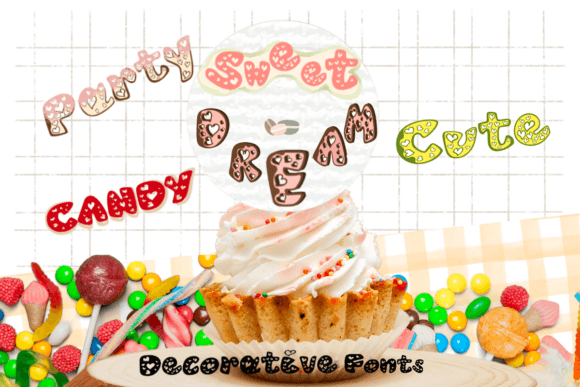 Dream Sweet Font PNG with transparent background - Preview 4