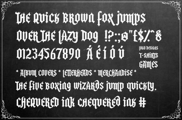 Flight of the Ocean Font - Preview 1